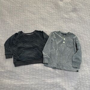 OshKosh B'gosh Gray Sweatshirt and Henley Set